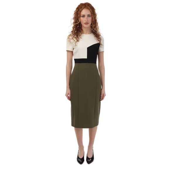 Boss Womens/Ladies Dezona 1 Midi Dress / Green